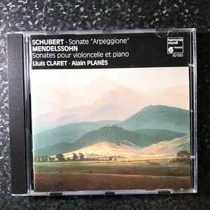 a（独盤）ルイス・クラレ　シューベルト　アルペジョーネ　メンデルスゾーン　チェロ・ソナタ　Lluis Claret Schubert Arpeggione