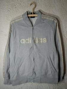 to5789　レア　adidas　アディダス　スウェット　ジャケット　スタジャン　スナップボタン　ラインあり　00ｓ　vintage　ビンテージ