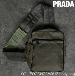 PRADA 90s ポコノ V261Z ボディバッグ プラダ スポーツ ビンテージ 00s Y2k ワンショルダーバッグ ワンショルダー ショルダーバッグ