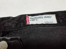 ●800円スタート●リーバイス●Ｌevi's●日本製●ENGINEERED　JEANS　LADIES●Ｗ2９・Ｌ２４●ブラック系●_画像4