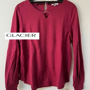 【GLACIER】トップス　ワインレッド