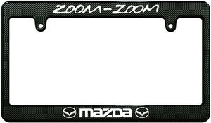 【新品・即決】カーボン調 ナンバーフレーム MAZDA マツダ 汎用 USDM ZOOM ZOOM