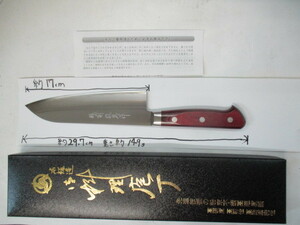 Порошковый нож Santoku из быстрорежущей стали 170 мм
