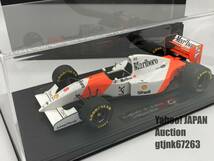 GP Replicas 1/18 マクラーレン Mclaren Ford MP4/8 #8 A.セナ 日本GP仕様 Marlboro加工 TOPMARQUES トップマルケス with SHOWCASE_画像2