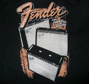 ★フェンダー Tシャツ Fender TWIN REVERB - S 正規品 アンプ ツイン リヴァーヴ Telecaster marshall ギター