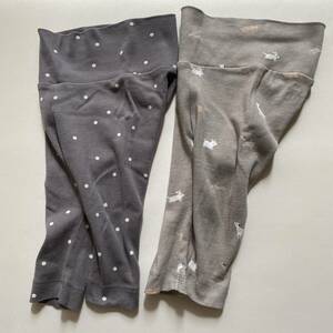 H&M. to coil attaching leggings pants trousers EUR62 dot & dog pattern set man girl man and woman use 