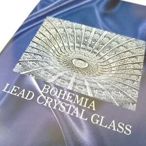 【新品】BOHEMIA CRYSTAL ボヘミアクリスタル フラワーベース/箱付き/高さ約20cm/口径約11cm/インテリア/花瓶/花器/クリスタルガラス/LAY9の画像3