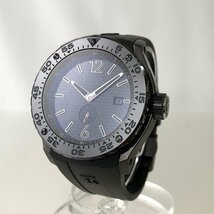 日本限定100本 新品同様 EDOX エドックス アイスシャーク2 自動巻き腕時計 96001-37N2-NIN ブラック デイト ラバーベルト 質屋の質セブン_画像9