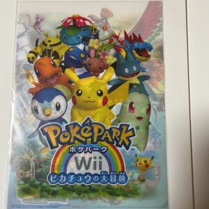 【非売品】クリアファイル！ポケパークWii　ピカチュウの大冒険　ポケットモンスター　ハートゴールド　ソウルシルバー　A4クリアファイル