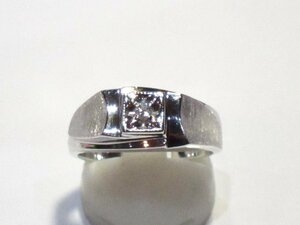 * special price goods # ring # prompt decision # diamond go in #10K white gold #5.7g#19.5 number # secondhand goods #