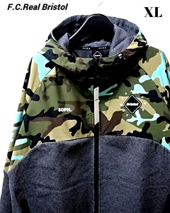 XL 新品【F.C.Real Bristol VENTILATION HOODIE FCRB-222022 B(KHAKI CAMO) SOPH エフシーレアルブリストル ベンチレーション フーディー】