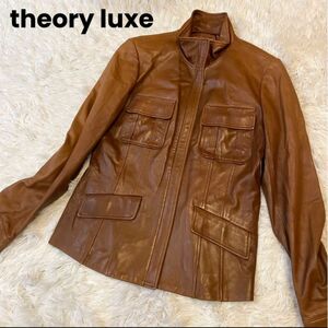 Theory luxe セオリー　リュクス　レザージャケット羊革　キャメル40L