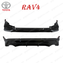 トヨタ RAV4 50 H31.4～ フロント リア バンパー リップ スポイラー エアロ パーツ AXAH52 AXAH54 MXAA54 MXAA52 HV ブラック_画像1