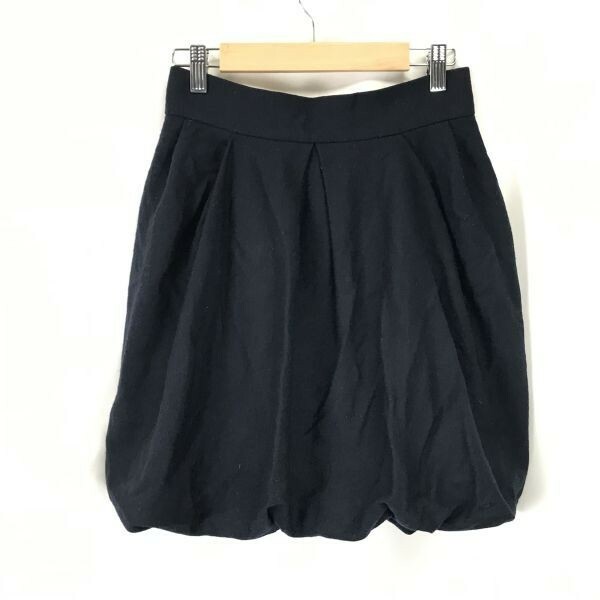 Made in Japan★ランバン/LANVIN en Blew★パンプキンスカート【38/women’s size -M/紺/navy】ラメール正規代理店タグ/Skirts◆BH133