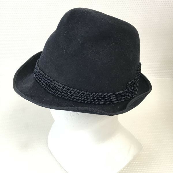 80s-90sビンテージ/西ドイツ製★OTTMAR REICH/オットマーライヒ★中折れハット/帽子【紺/Navy】Vintage hat /West Germany◆CB40