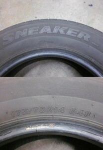 175/70R14　BRIDGESTONE SNEAKER　2本　ブリヂストン　スニーカー　手渡し歓迎