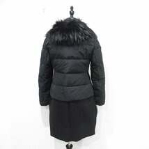 美品 MONCLER モンクレール PREMIERE RHUBARBE ファーカラー付 切替 ダウンコート 0 ブラック_画像5