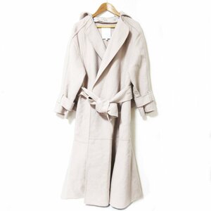  beautiful goods 20AW MERCURYDUO Mercury Duo with a hood .li bar gown coat F pink beige 