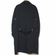 美品 GIORGIO ARMANI ジョルジオアルマーニ WATER REPELLENT 撥水 カシミヤ100% ステンカラーコート 54 185/112B 紺 ネイビー C1205_画像5