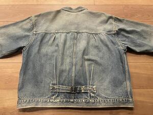 特価!! スペシャルビンテージ LEVIS 506XXE T-BACK 一枚袖 Tバック Gジャン デニム リーバイス506xx big size 46 48 50 片面 berberjin