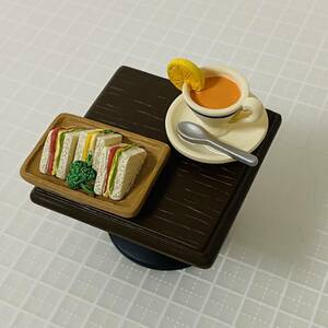 コンコンブル concombre 喫茶店セット(テーブル・レモンティー・サンドイッチ) レトロ　