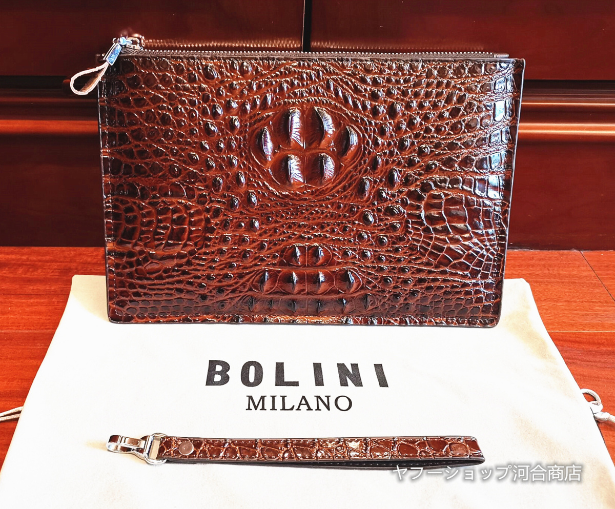 爆買い G.BORRI オーストリッチ ターンロック ハンドバッグ