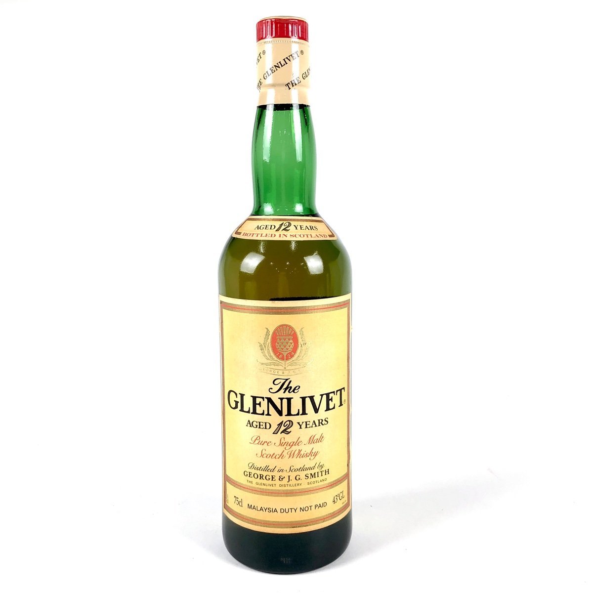【国内即発送】飲料/酒グレンリベット 旧ボトル 750ml 43% キャップ部削れ 0344 www