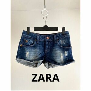 ほぼ未使用　ZARA デニムショートパンツ　34インチ