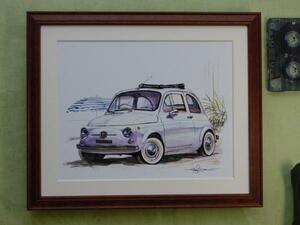 #BOW illustration picture # Fiat 500#FIAT500 chin k amount 220#