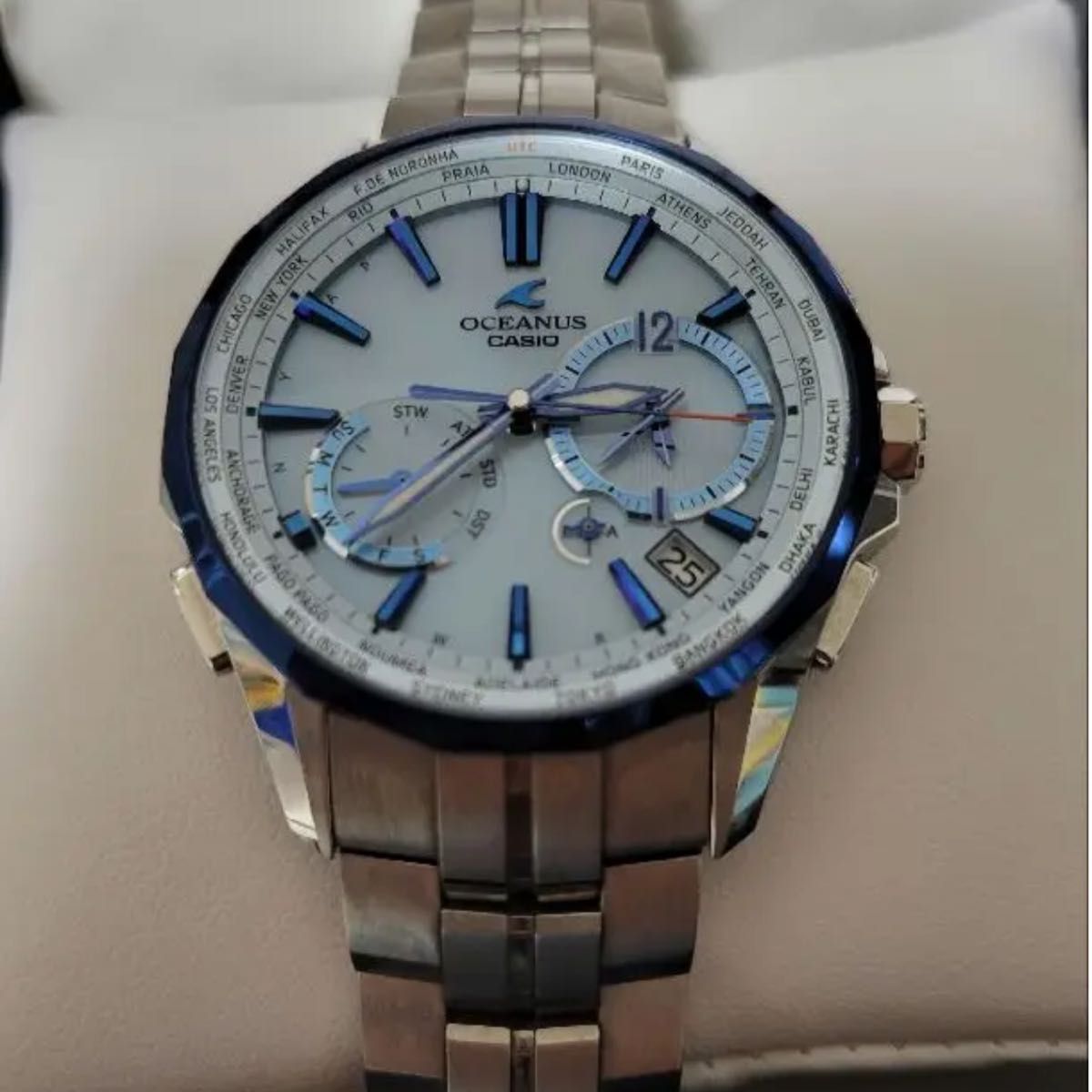 CASIO OCEANUS OCW-S3400D-2AJF 美品 直売在庫 zaroncosmetics.com