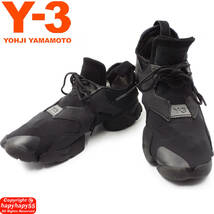 定価4.2万■Y-3 KOHNA Triple Black スニーカー◆Yohji Yamamoto ヨウジヤマモト adidas アディダス コラボ Ground Y S'yte ランニング_画像1