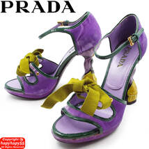 定価16万■PRADA 2008SS 名作 フェアリーコレクション 花彫刻 ハイヒールパンプス 美品◆プラダ シューズ Fairy Collection アールヌーボー_画像3