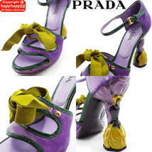 定価16万■PRADA 2008SS 名作 フェアリーコレクション 花彫刻 ハイヒールパンプス 美品◆プラダ シューズ Fairy Collection アールヌーボー_画像7