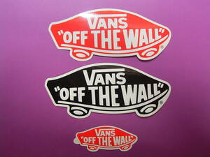 VANS "OFF THE WALL" ヴァンズ ステッカー 3枚セット 正規品 未使用