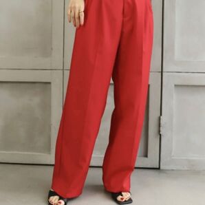 【moment+】 【2021A/W New Arrival】TRギャバ ツータックトラウザーズパンツ