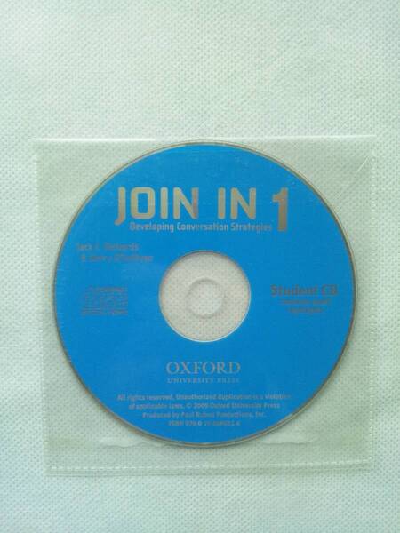 【CD】 JOIN IN 1 Developing Conversation Strategies (OXFORD UNIVERSITY PRESS)
