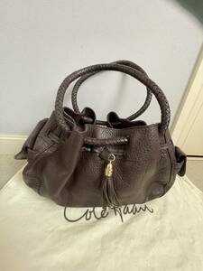 USED・コールハーン・Cole　Haan・ハンドバック・ブラウン・サイズ34ｃｍ×21ｃｍ・980円