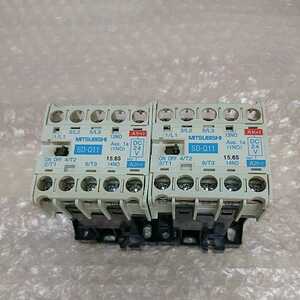 中古　三菱 MITSUBISHI　高感度コンタクタ　MAGNETIC CONTACTOR SD-Q11　2個セット　管理番号UT-569