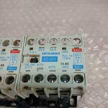 中古　三菱 MITSUBISHI　高感度コンタクタ　MAGNETIC CONTACTOR SD-Q11　2個セット　管理番号UT-569_画像2