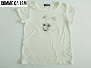 COMME CA ISM（コムサイズム）★　白　ホワイト　半袖 Tシャツ　110