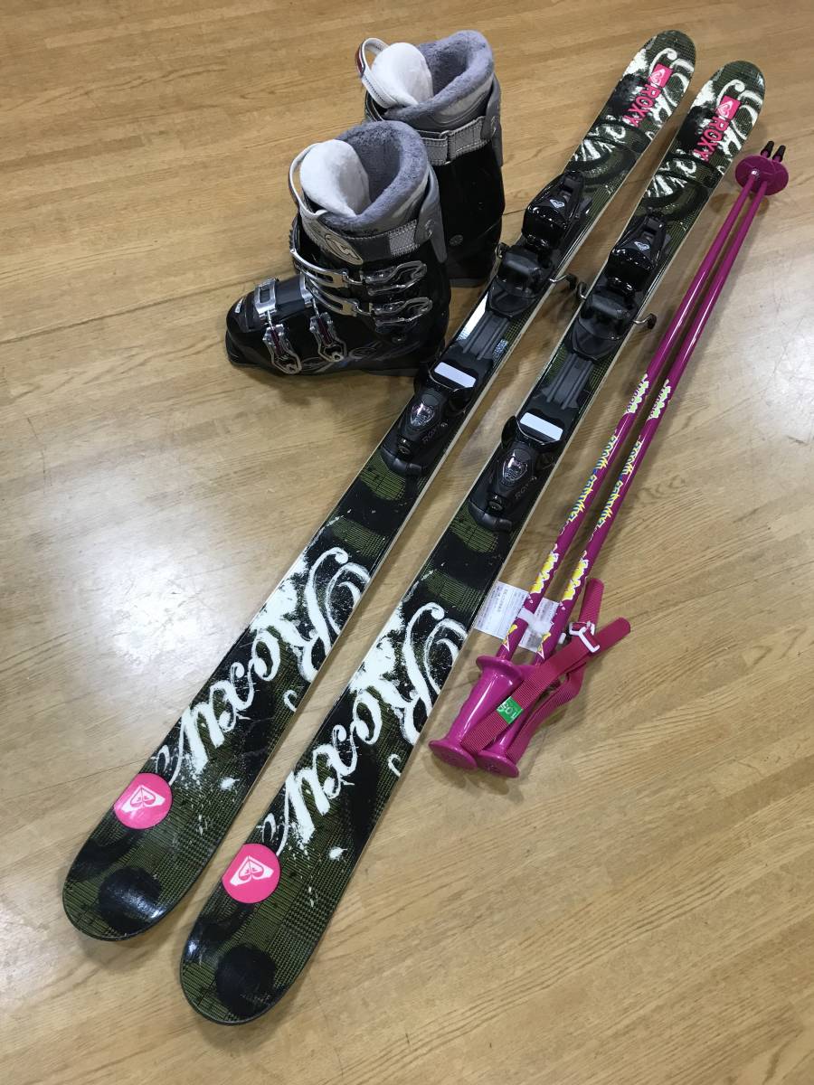 スキー板140、ブーツ25.5（ROSSIGNOL）ストック セット ロシニョール