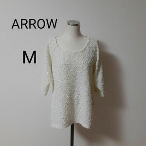 ARROW トレーナー チュニック　アイボリー　春物 春M　