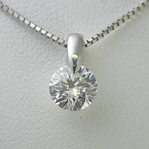 ダイヤモンド ネックレス プラチナ 一粒 0.5ｃｔ 鑑定書付 0.515ct Hカラー VVS2クラス 3EXカット H&C CGL TOR0994-1P KDP*P_画像1