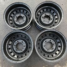 鉄ホイール、J15×6JDOT, 3 22/6HS 8 (195/80R15の使う) ほぼ新品 激安美品　4本セット：11800円_画像4