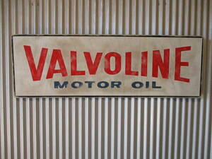 ビンテージサイン木製看板　検）VALVOLINE OILガレージカスタムアメ車ハーレーSHELLBPESSOFORDGMCBUICKJEEPUSA40s50s60s70s