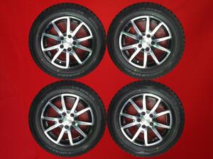 スタッドレス 5Wスポークタイプ1P+ダンロップウィンターMAXX02 WM02 185/60R14 9/8.5分山★ポロに！stwt14