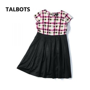 [ beautiful goods!!*]TALBOTS Talbots * adult pretty! switch gya The - One-piece / pink black / size 12(LS60)*S60