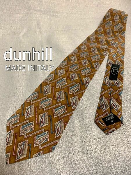 美品☆ダンヒル dunhill ネクタイ シルク 総柄 ハイブランド 高級