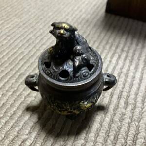  fragrance . inserting Japanese style Asian China Buddhism fine art brass censer . tool 