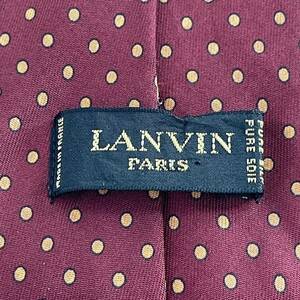 ランバン(LANVIN) 赤ドットネクタイ